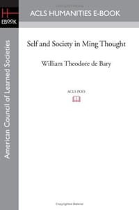 Self and Society in Ming Thought