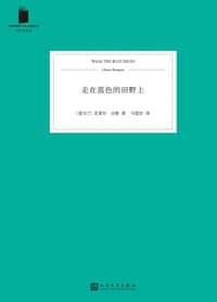 走在蓝色的田野上