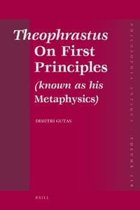 Theophrastus &quot;On First Principles&quot;